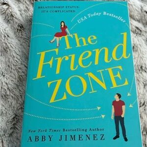 The Friend Zone by Abby Jimenez - Bright Turquoise & Yellow Cover
